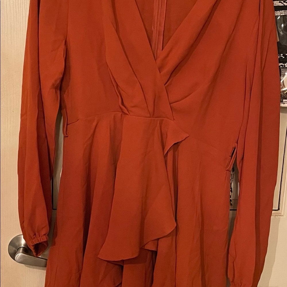 Burt orange dress
